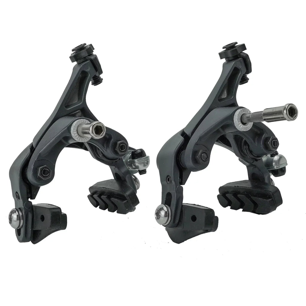 OWSOO Brake Caliper Set with Brake Levers and Cable Housing for Road Bike Fixed Gear Bike