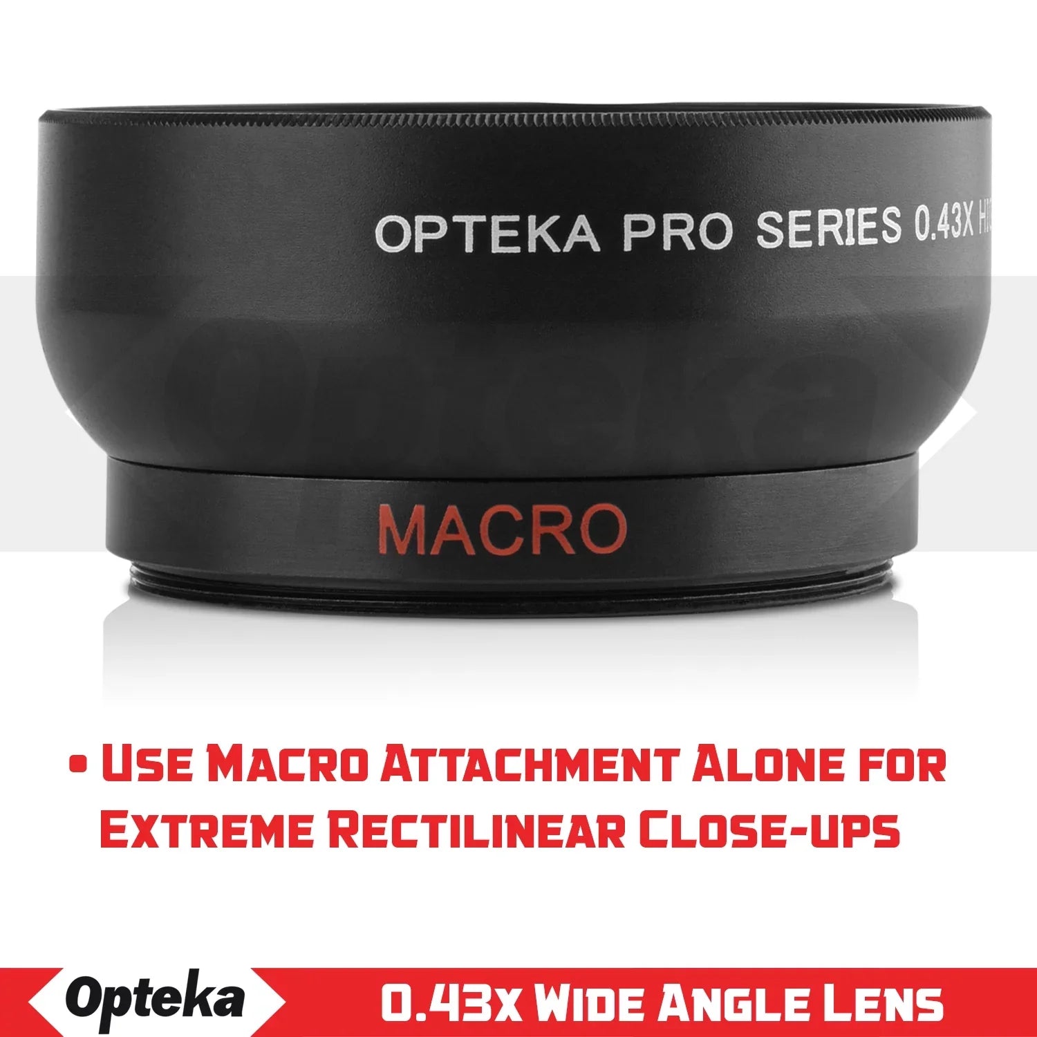 Opteka 0.43x Wide Angle / Macro Panoramic Fisheye Lens for Canon Digital SLR Cameras w/ 18-55mm & 50mm 80D, 77D, 70D, 60D, 7D, T7i, 7D Mark II, T6s, T6i, T6, T5i, T5, T4i, T3i, T3, SL1 & SL2