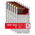 Filtrete 16x25x1, AC Furnace Air Filter, MPR 1000, Micro Allergen Defense, 6-Pack