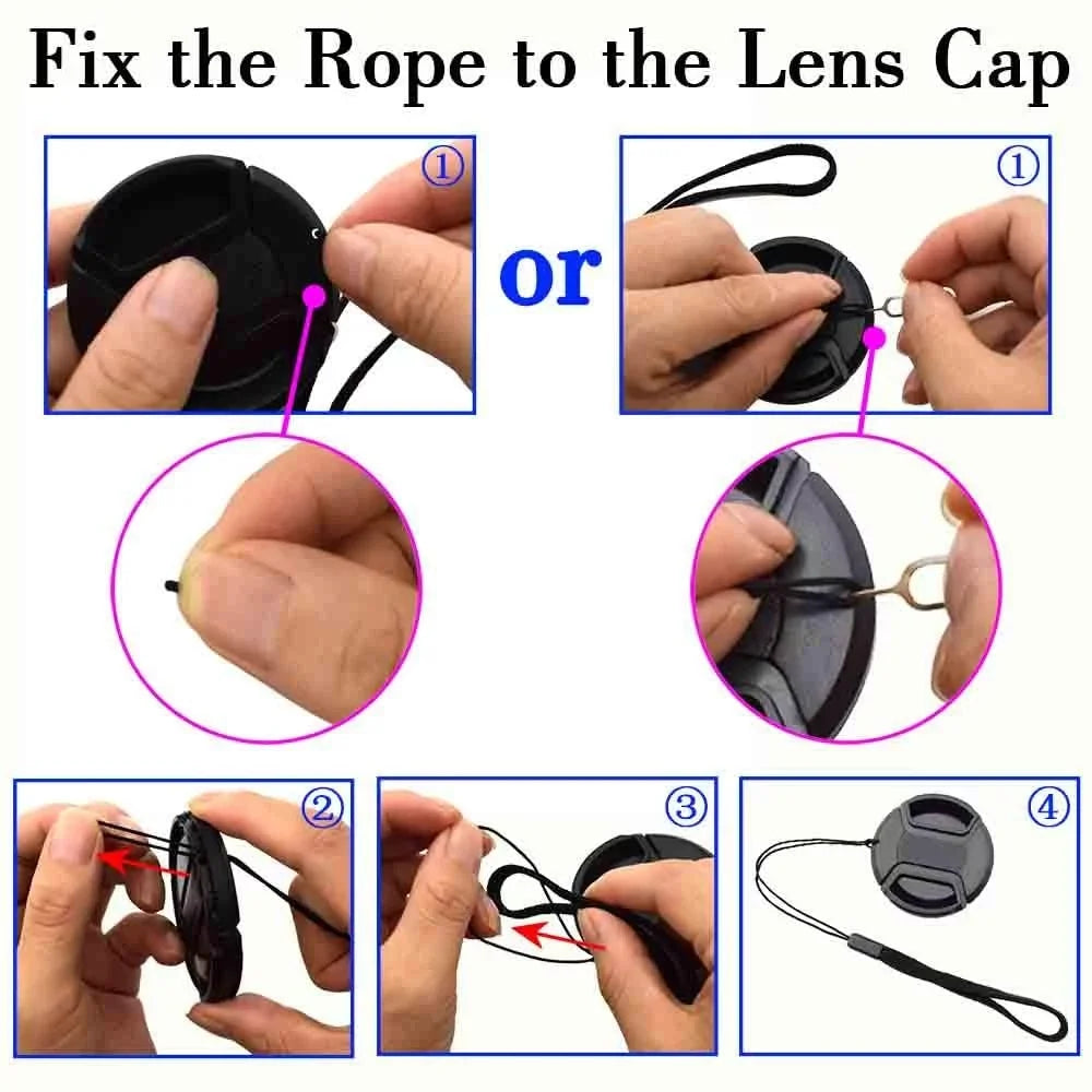 40.5mm Snap-on Lens Cap Coating with Keeper for Sony E-Mount 16-50mm F3.5-5.6 Lens for Sony Alpha a6600 a6500 a6400 a6300