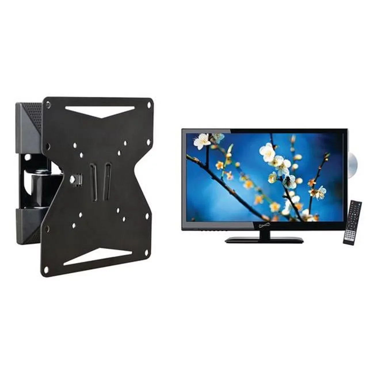 Supersonic 24 in. Class Full HD 1080P Portable LED TV-DVD Combo & Stanley TMX-022FM Basics Full-Motion Mount