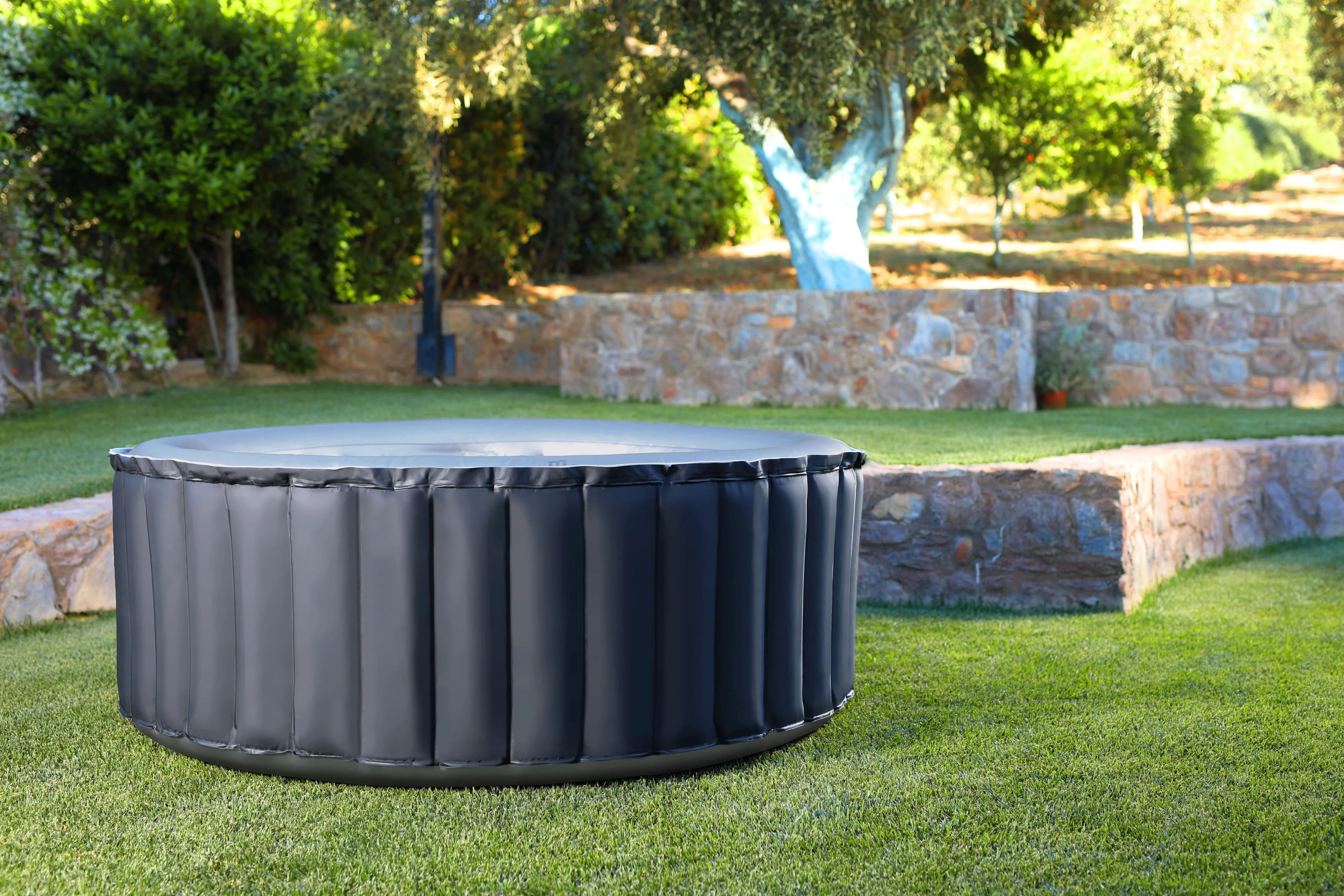 Mspa Silver Cloud, Delight Series, Inflatable Hot Tub & Spa, 118 Jets, 700w Massage Air Blower, 1350w Water Heater, One Piece Easy Install, Round, 2+2 Persons