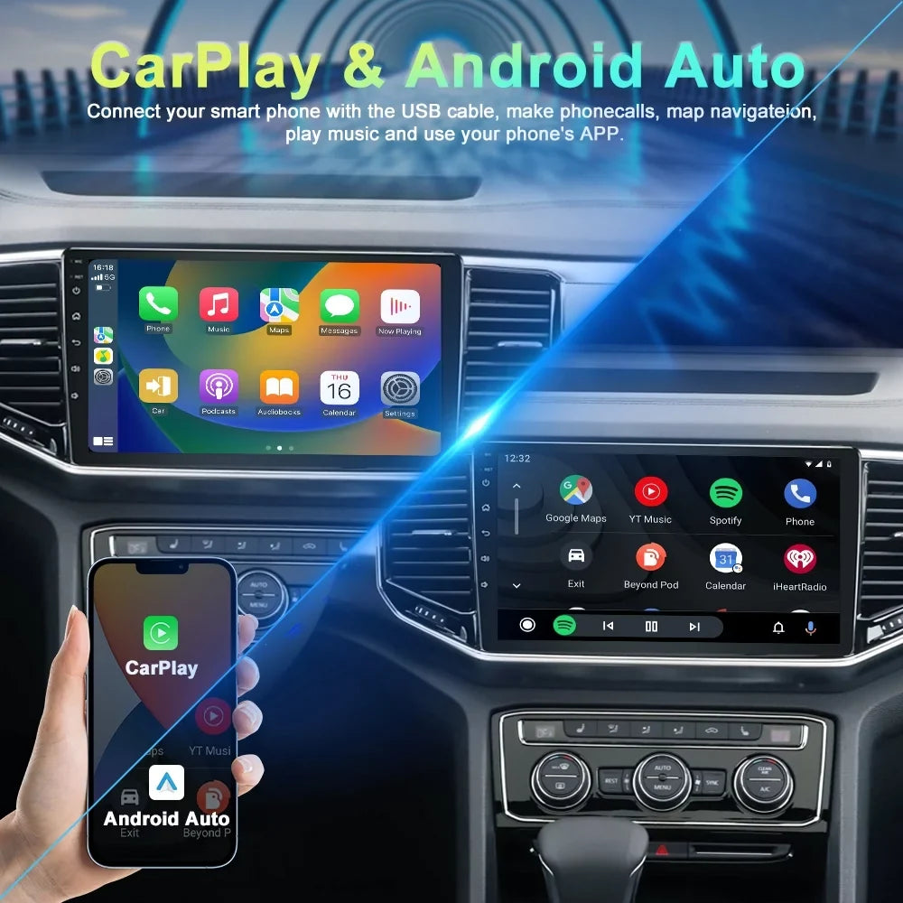 Car Stereo Radio Audio | Android 12 Carplay for 2009-2014 Acura Tsx Honda Accord 8 GPS 32G