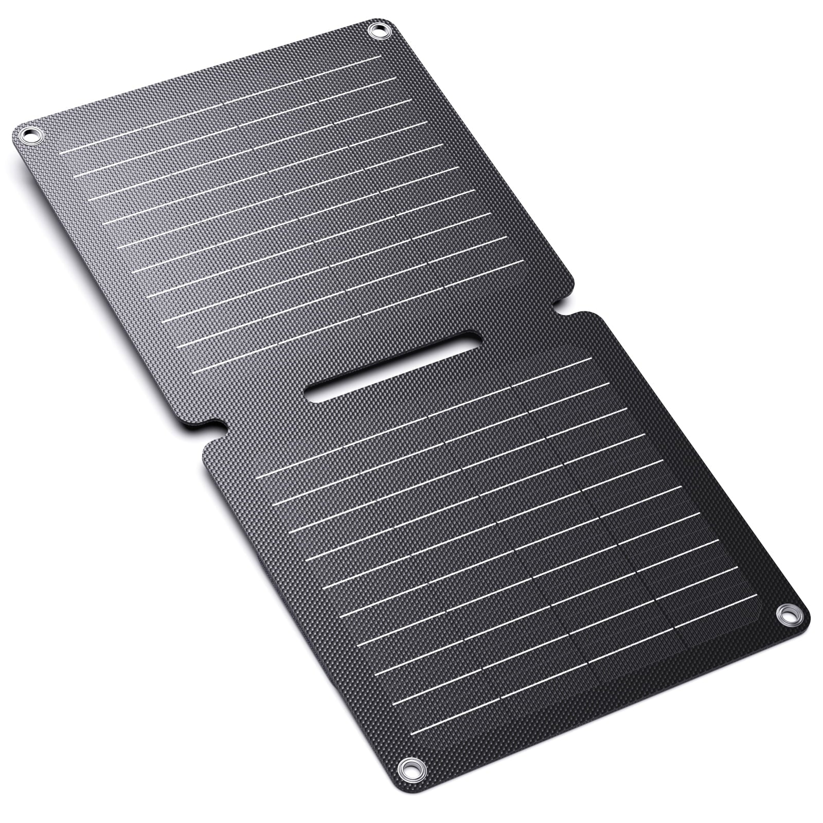BigBlue 10W ETFE Solar Panel Charger with USB-A and USB-C, SolarPowa 10 Portable Solar Phone Charger with Kickstand for Camping, IP65 Waterproof, Fitting with iPhone 14/X/8, Tablet, Samsung, LG, et