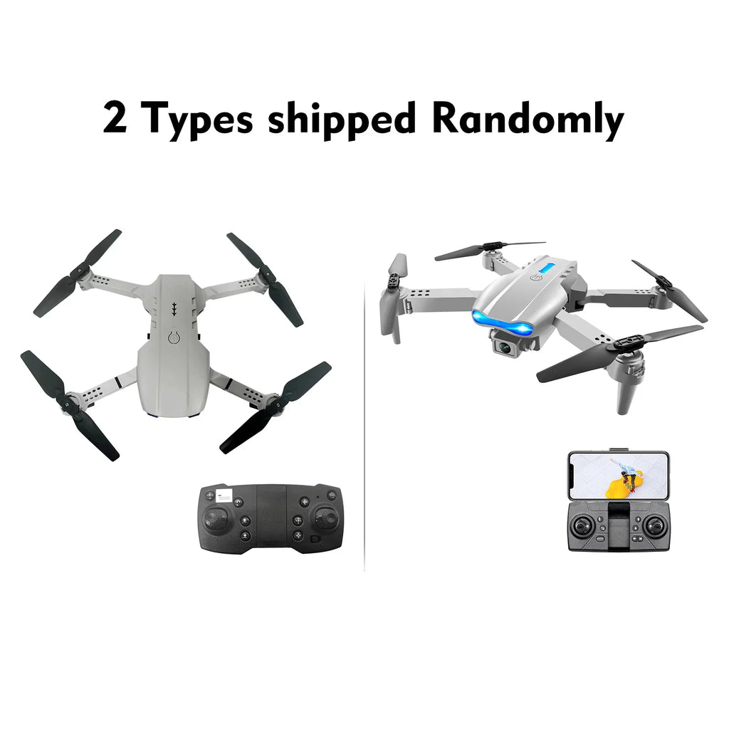 Htovila with Camera 4K Quadcopter with Function Obstacle Avoidance Trajectory Flight Gesture Control Storage Bag Package 3 Battery