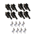 Set of 8 ISA Ignition Coils and Denso Spark Plugs Matching with Chevrolet Suburban Camaro Tahoe UF414 Fits select: 2015-2018 CHEVROLET SILVERADO K1500 LT, 2014 CHEVROLET SILVERADO K1500