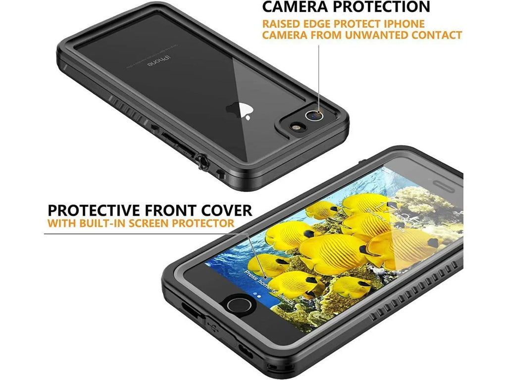 iPhone SE 2022 Case / iPhone SE 2020 Case / iPhone 7 8 Case Waterproof with Built-in Screen Protector, Shockproof Protective Protection