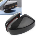 ZS Car Rearview Rear View Mirror Protection Trim For 2017 2018 2019 Mazda CX-5 ABS 2Pcs Carbon Fiber Styling