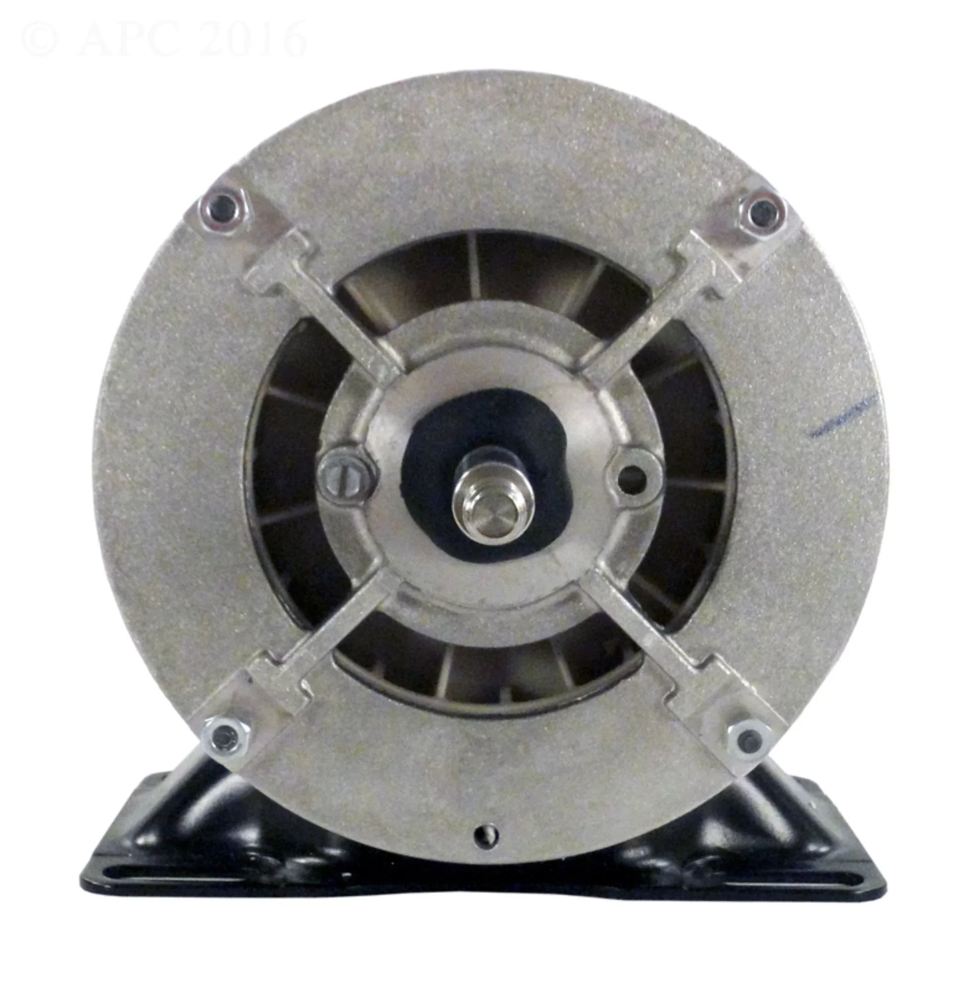The Pool Supply Shop 0.5 HP Black and Silver Single Speed Round Flange Pool Motor