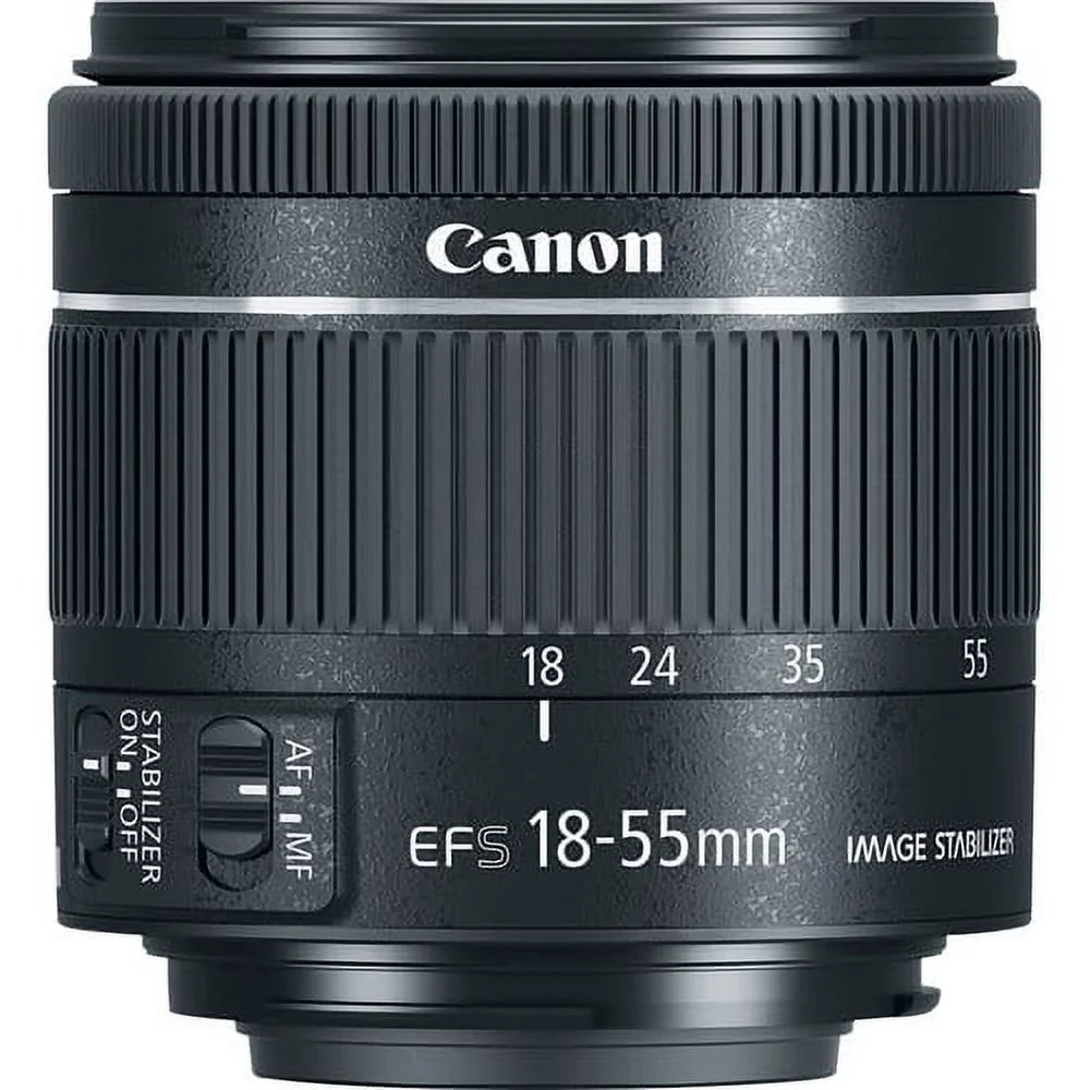 Canon EOS 4000D/Rebel T100 DSLR Camera w/Canon EF-S 18-55mm F/3.5-5.6 Zoom Lens+420-800mm HD Telephoto Zoom lens+case+128Memory Cards (24PC)