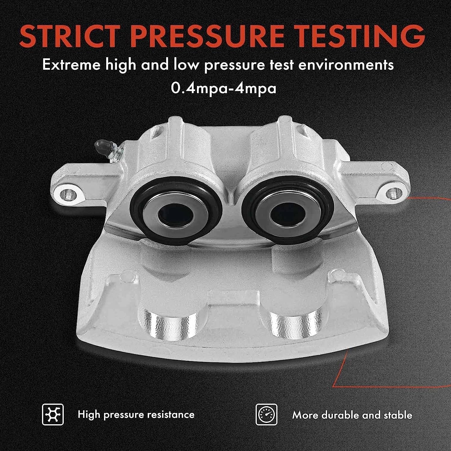 A-Premium Disc Brake Caliper Assembly Without Bracket Suitable with Select Dodge Models - M300/RM300 1973-1974, M350/R300 1974 - Front Left Driver Side